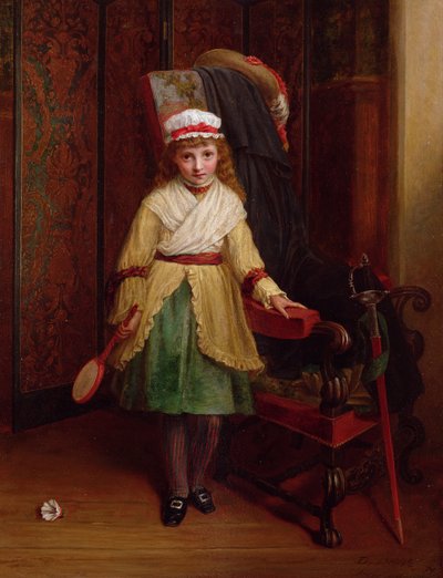 De pluimbalspeler, 1874 door L. Davis